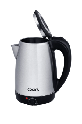 Pava Electrica Codini Termostato Acero Inoxidable 1.8l Gris