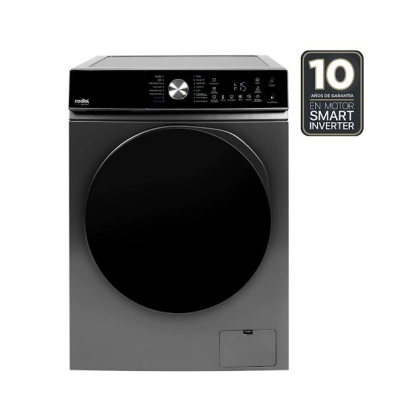 Lavarropas Automatico Carga Frontal Display Touch 9 kg 1400 rpm  Inverter Silver - AIAFC9014G