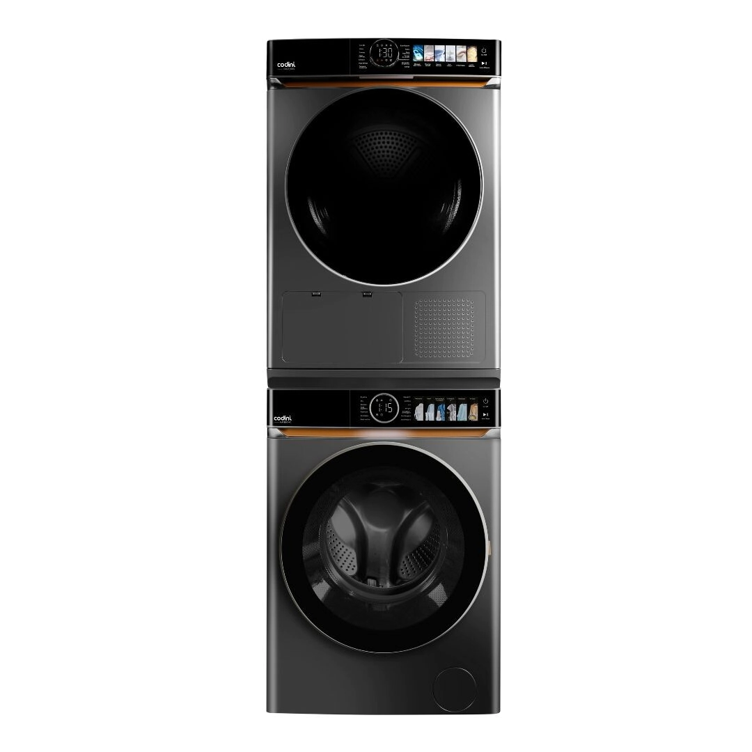 Torre de Lavado Codini Lavasecarropas 9kg/10kg  Inverter  A 1400 RPM  Dark grey - KB9014100G