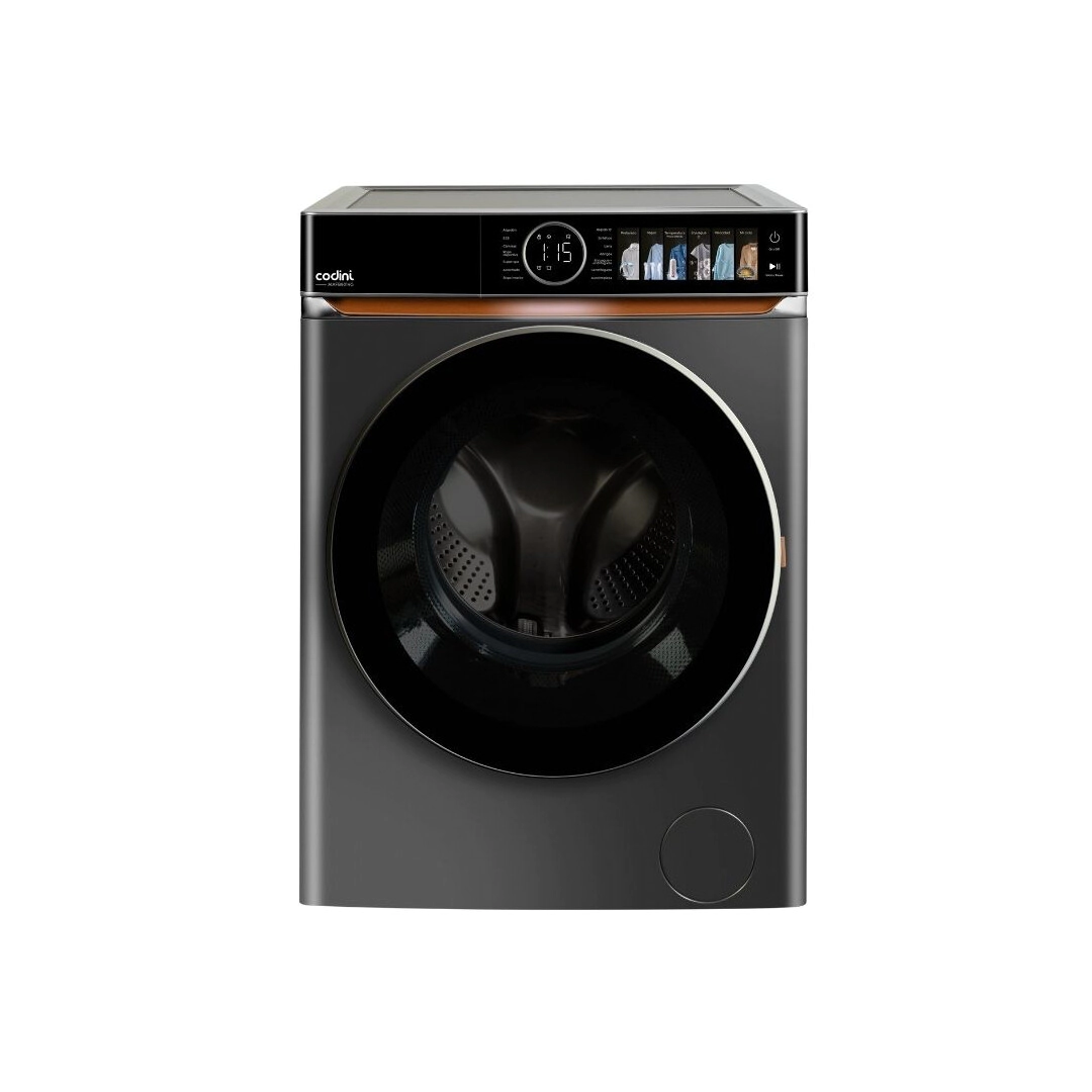 Lavarropas Autom�tico Carga Frontal 9kg 1400 RPM A Inverter Steam Dark grey - AIAFB9014G