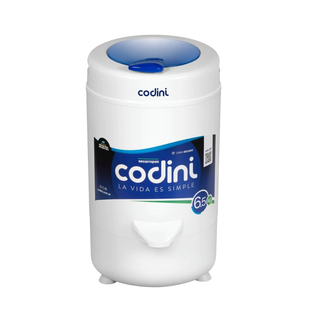 Secarropas Centrífugo Advance 6.5 kg 2.800 RPM Blanco Codini - AD65