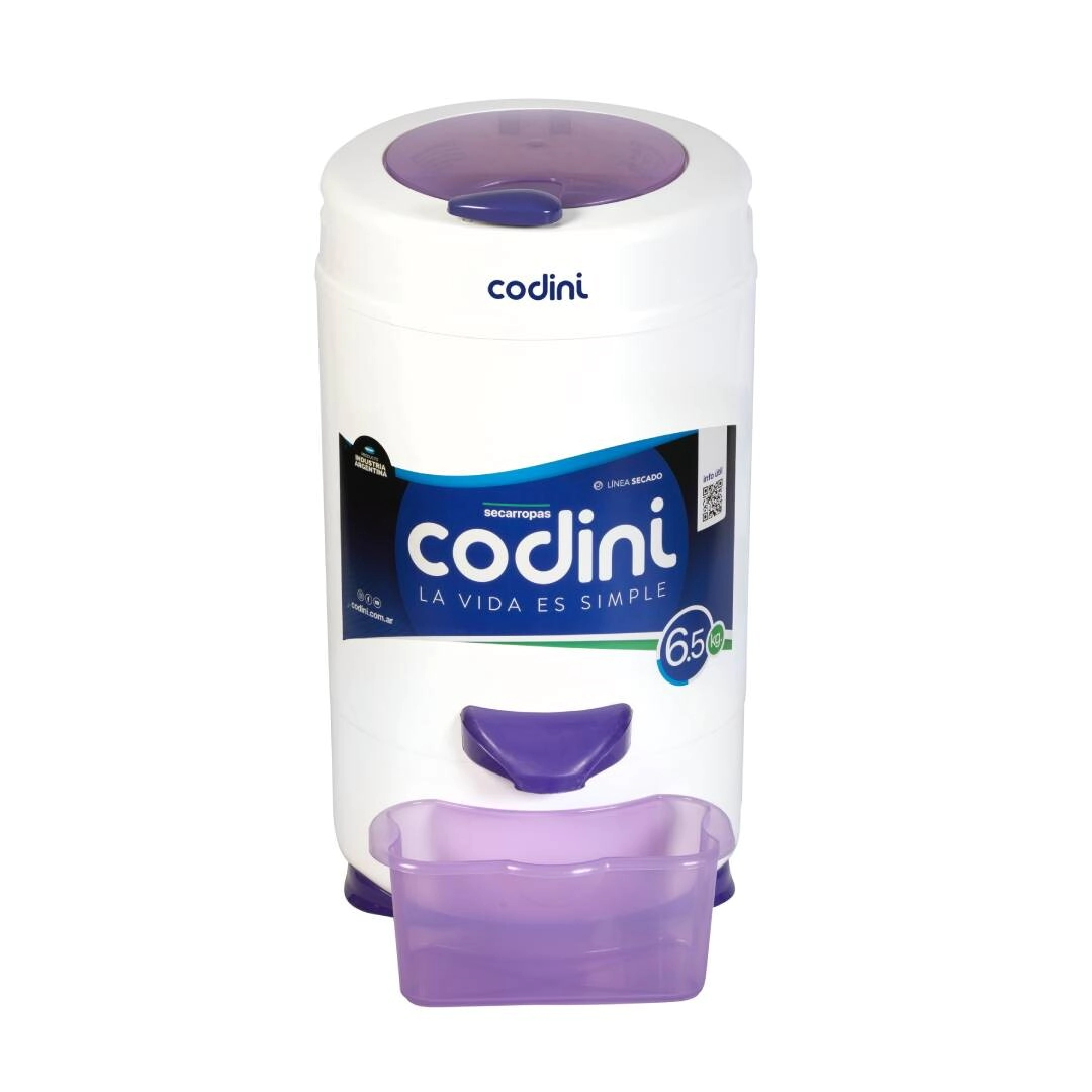 Secarropas Centrífugo Innova 6.5 kg 2.800 RPM Lila Codini - IL65