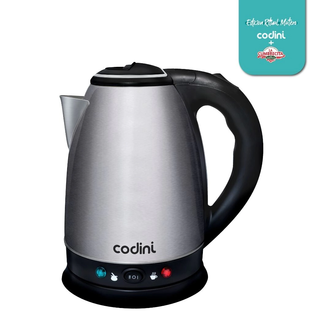 Pava Eléctrica Mate Acero Inoxidable 1.8 Lts Codini - P18MAN