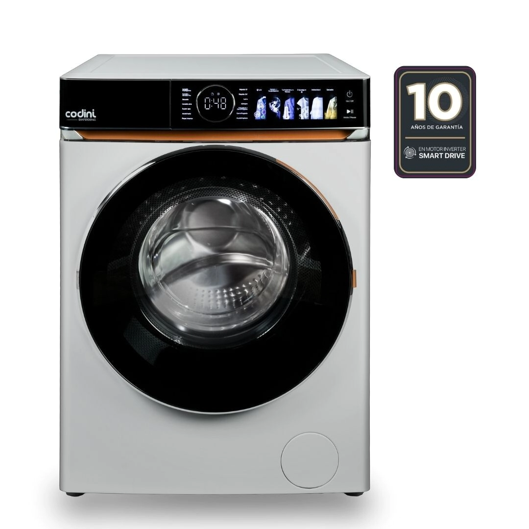 Lavasecarropas 10kg/7kg 1400 RPM Smart Drive Blanco Codini - BIAFB10014B