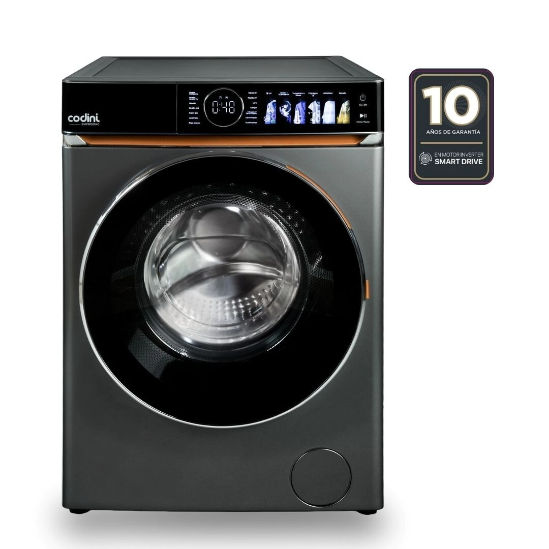 Lavasecarropas 10kg/7kg 1400 RPM Smart Drive Gris Codini - BIAFB10014G