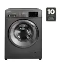 Lavarropas Automático Carga Frontal 6 kg 1000 RPM A Display Led Steam Gris - AIAFA6010G