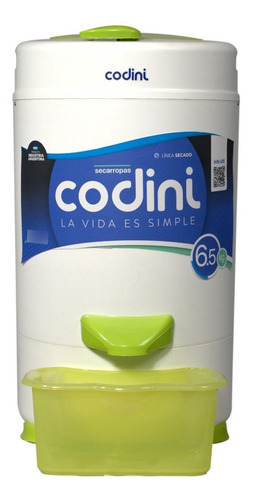 [002874] Secarropas Centrífugo Innova 6.5 kg 2.800 RPM Verde Codini - IV65