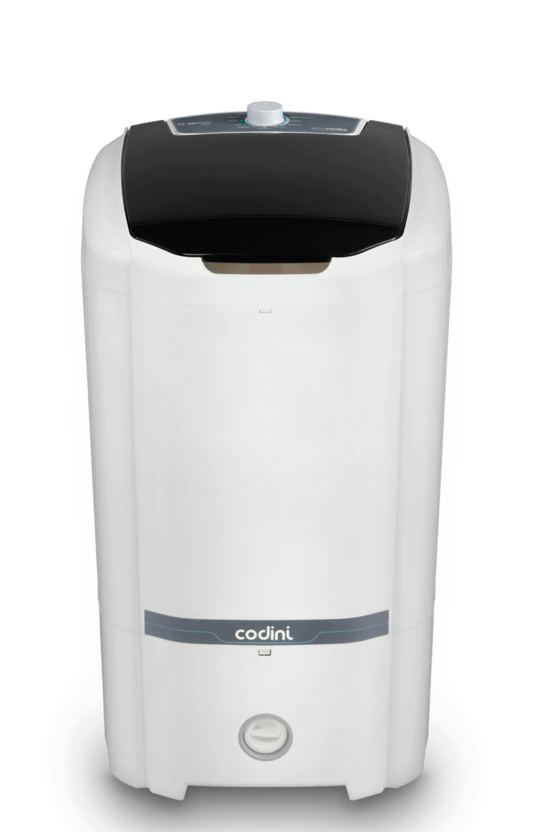 [008054] Lavarropas Semiautomático QBICO 10 kg 9 Programas Sistema de lavado oriental Blanco Codini - 8054